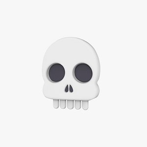 Prop112 Skull Emoji 3D model