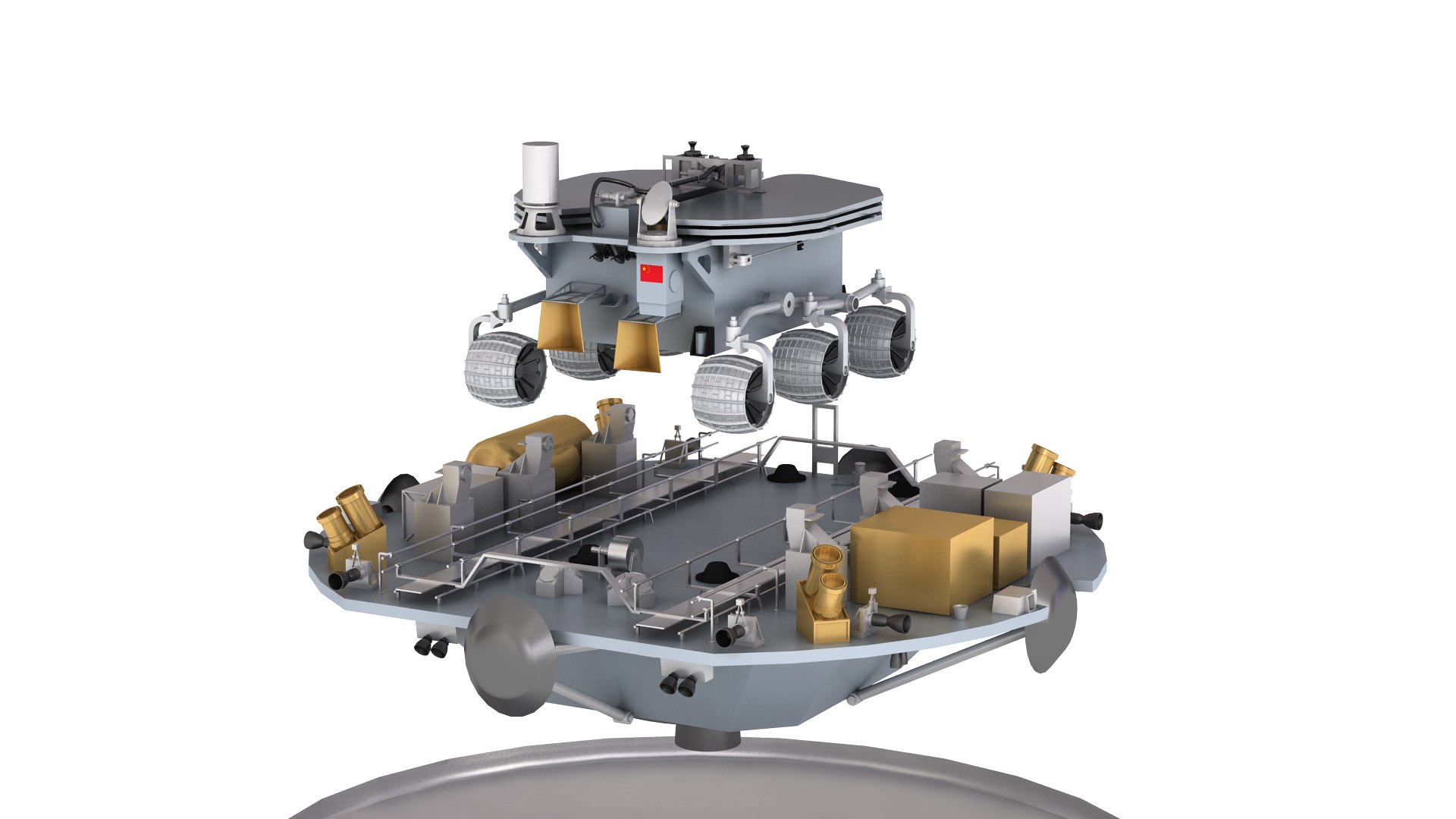 3D Tianwen Mars Probe Model - TurboSquid 1686273