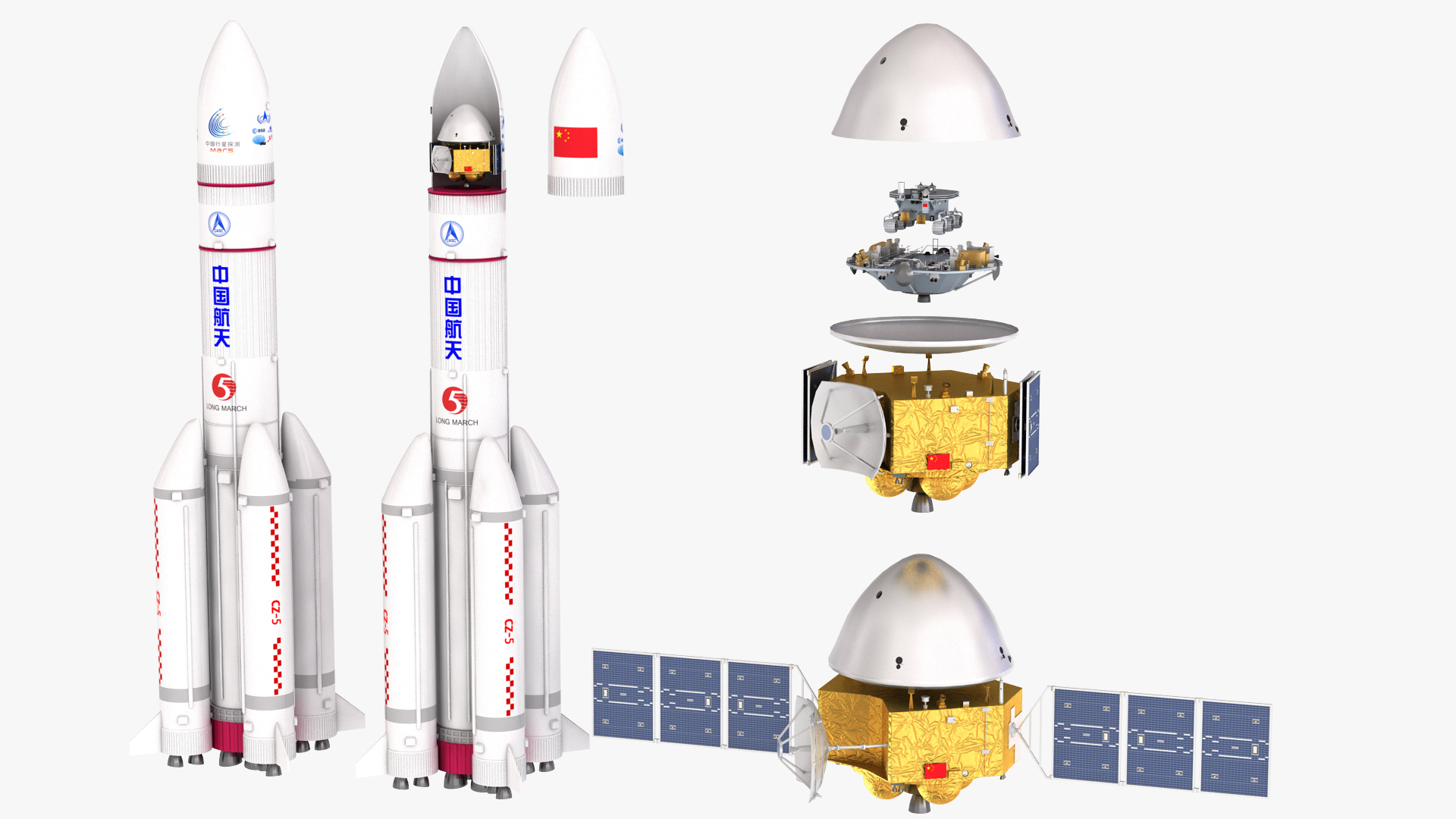 3D Tianwen Mars Probe Model - TurboSquid 1686273