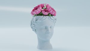 3D Flowers Composition 06