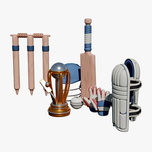 Low Poly Cricket Kit