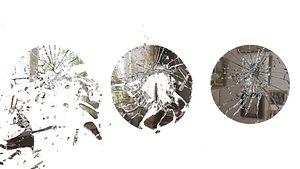Animated Broken Windows And Mirrors Glass 3D Models For Blender 3D model