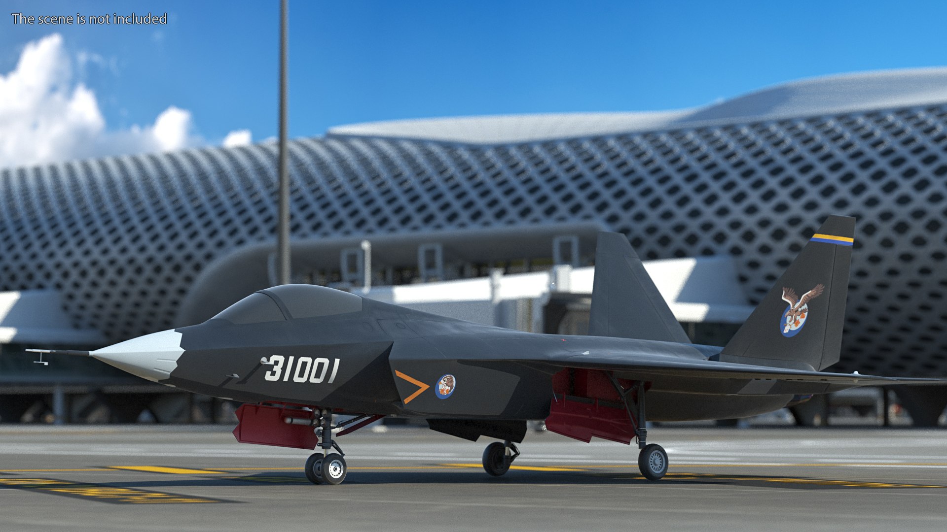 3D Shenyang FC 31 Jet Fighter Exterior Only Model - TurboSquid 1739411