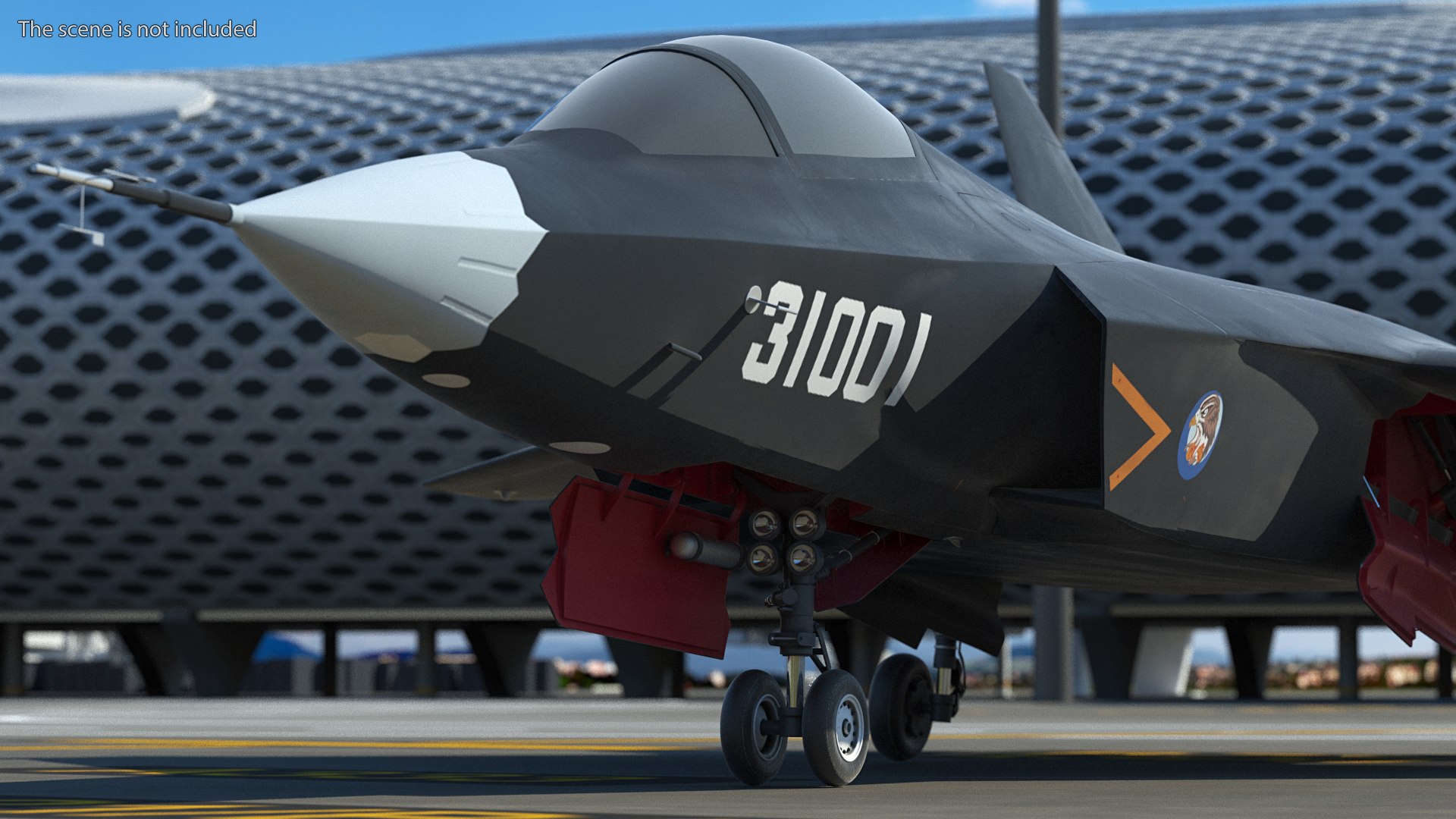 3D Shenyang FC 31 Jet Fighter Exterior Only model - TurboSquid 1739411