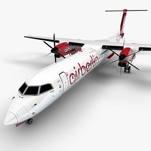 AIR BERLIN Bombardier DHC-8 Q400 Dash 8 L1511 3D model