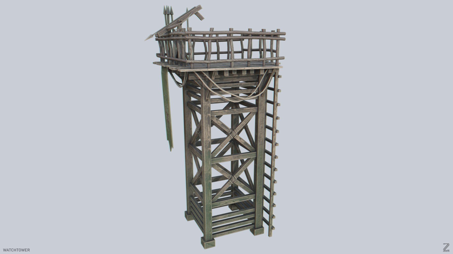 Watchtower Model - TurboSquid 2404784