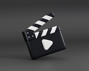 3D Clapper board 3d model model