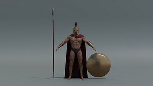 Spartan warrior 3D model