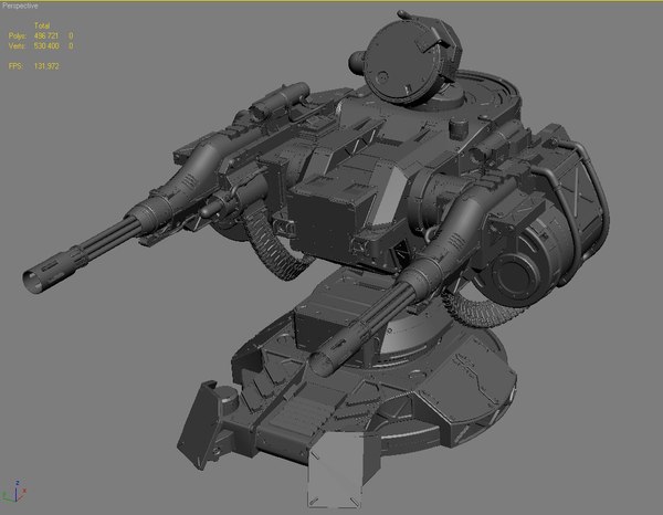 3d guns turret