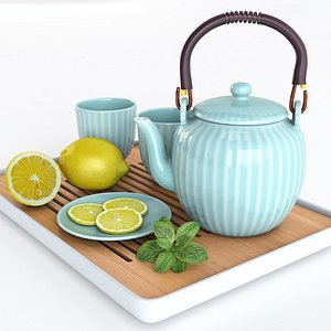 Tea set 3D model