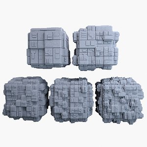 3d model sci-fi cube mht-05