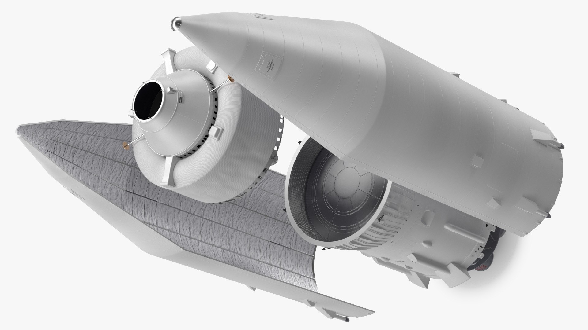 LV Angara Breeze M Upper Stage 3D model for industrial visualization, technical presentation, simulation, product rendering, and animation