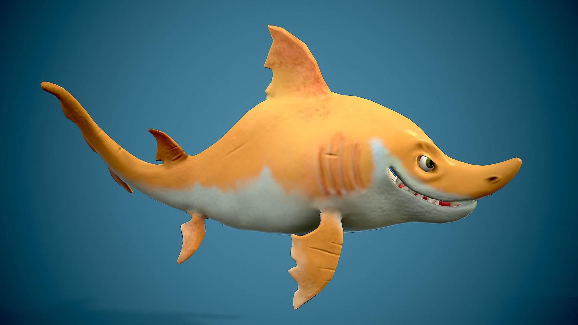 Cartoon Sharks Pack 3D - TurboSquid 2123348