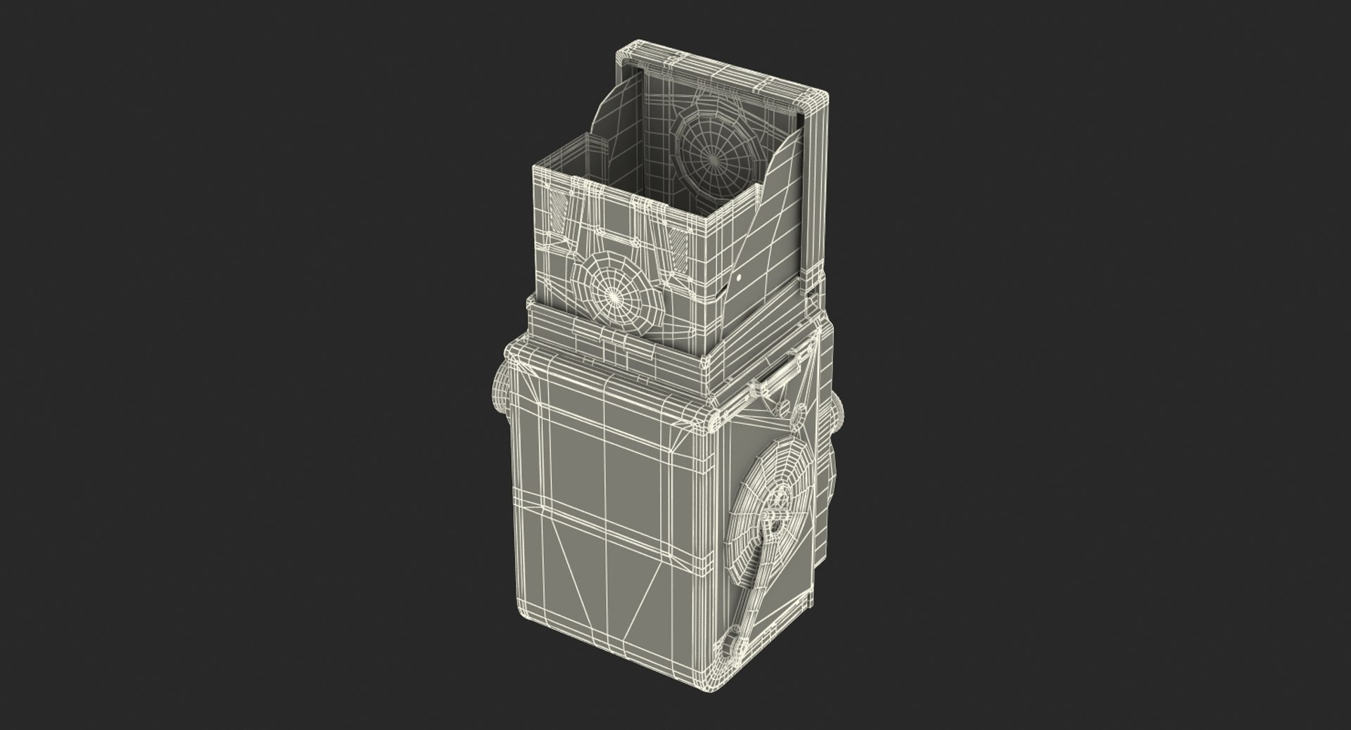 old twin lens camera 3D https://p.turbosquid.com/ts-thumb/bk/s1GYJm/LVjQedzG/oldtwinlenscameragenericmb3dmodel019/jpg/1534291032/1920x1080/fit_q87/8ebefa533daa484a83caf2df042002806459e7bb/oldtwinlenscameragenericmb3dmodel019.jpg