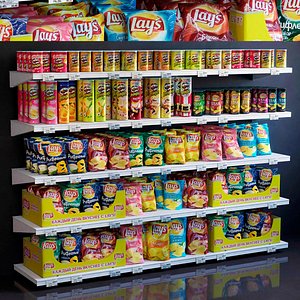 showcase 021 crisps 3D model