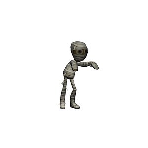 mummy character 3d model
