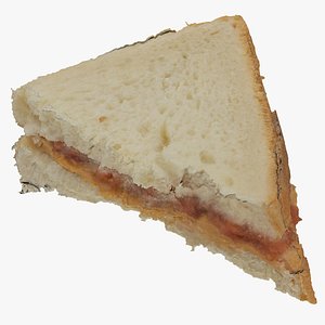 Peanut Butter And Jelly Sandwich 01 Half RAW Scan
