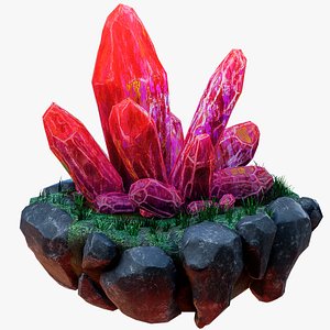3D Magic Crystal Customizable 02 PBR