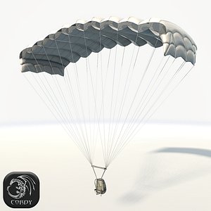 3D parachute ready games model