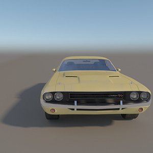 3D dodge challenger 1970