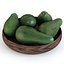 3D avocado fruit