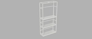 3D model display rack