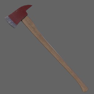 PBR Fire Axe V1a 3D model