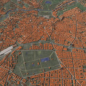 3D model Spain - city and urban