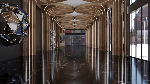 modelo 3d Exhibition hall - TurboSquid 2067018