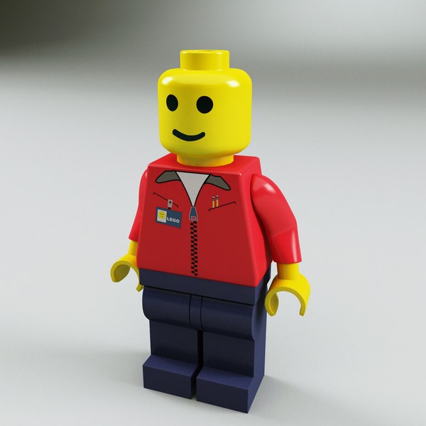 Lego man 2025 3d model