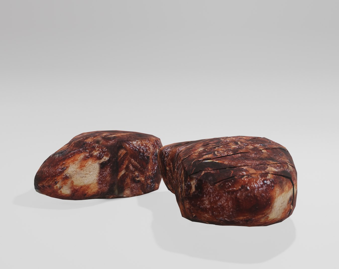 Frozen Cooked And Raw Fish 3D Model - TurboSquid 2409957