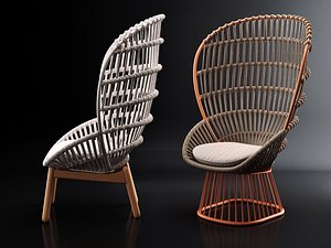 3D cala armchair model