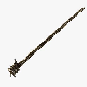 rusted barbed wire