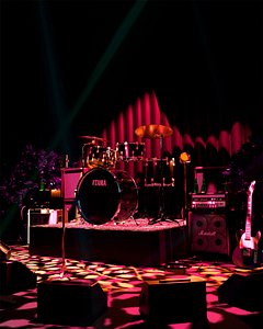 3D Complete 3D Music Stage Concert and Band Performance Scene