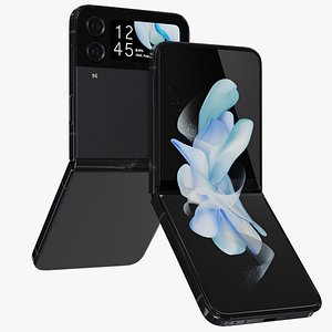 Samsung Galaxy Z Flip 4 Graphite Rigged