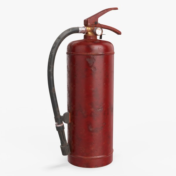 3D model extinguisher dirty b