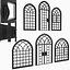 arch windows doors set 3D model