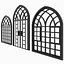 arch windows doors set 3D model