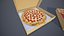 Pizza e Caixa Low Poly