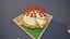 Pizza e Caixa Low Poly