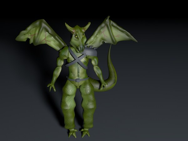 custom demon 3D model