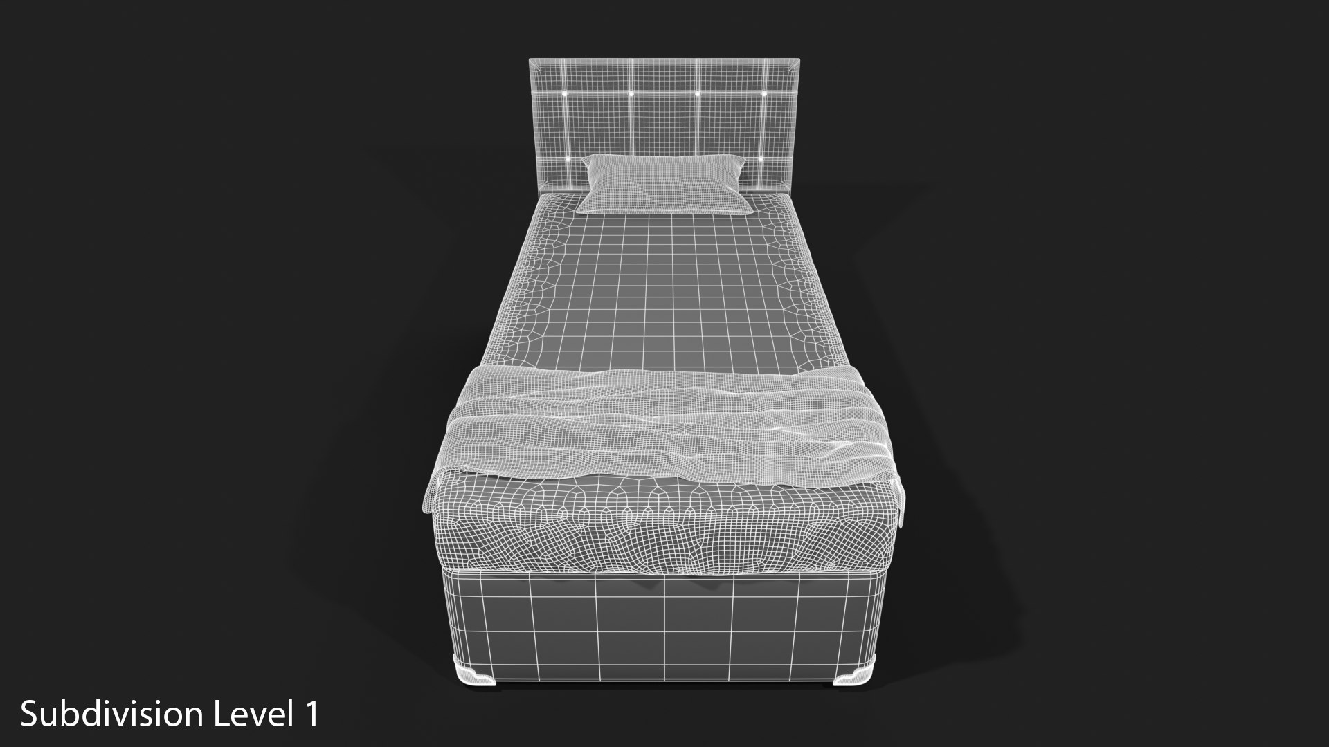 3D Single Bed https://p.turbosquid.com/ts-thumb/bl/PTEi63/rg/wireframe_02_subdivision_level_1/png/1716591002/1920x1080/fit_q87/3215be2e5e63dddec41092a6379ccecb8978772c/wireframe_02_subdivision_level_1.jpg