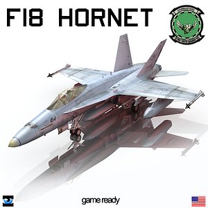 3d model of f18 hornet