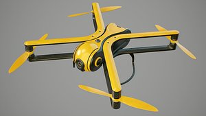 Quadcopter Drone PBR 3D