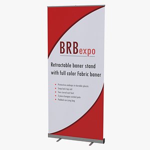3d banner stand 2 model