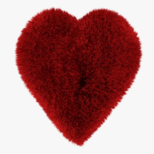 Wool red heart rug 3D model - TurboSquid 1253572