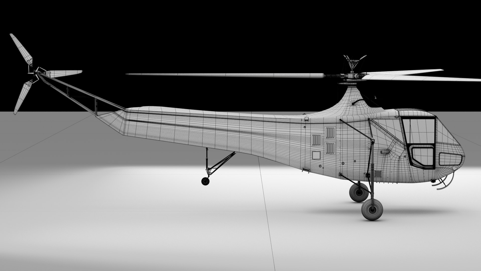 3D Sikorsky R4 TurboSquid 2145868