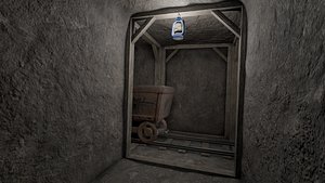 Low Poly Modular Mine Shaft With PBR Materials