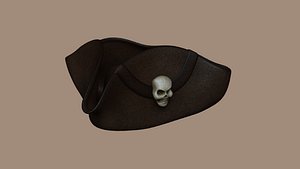 pirate hat - skull 3D model