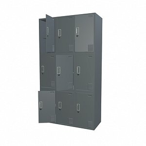 3D locker office01 pbr